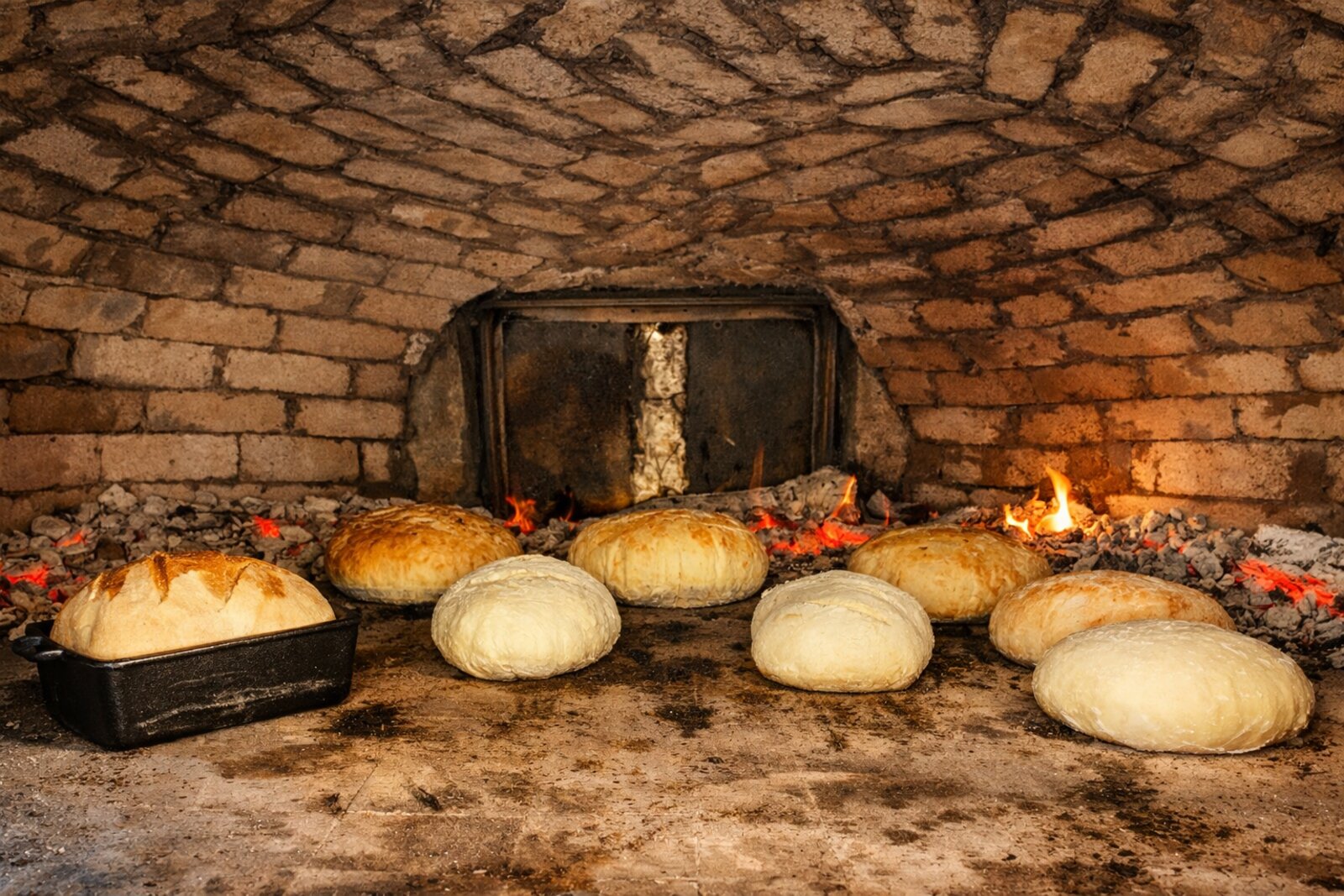 The cob oven at Golden Ridge Farms